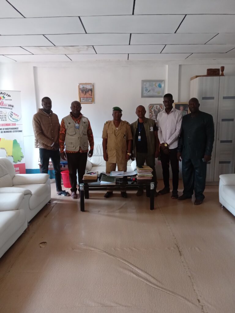 AFRIPD team meeting the local authority of the prefecture of Beyla to explain the expectation of the project FORESTS